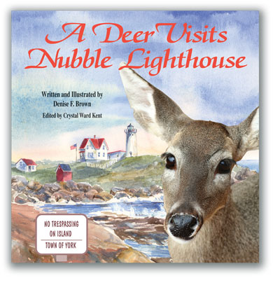A Deer Visits Nubble Lighthouse